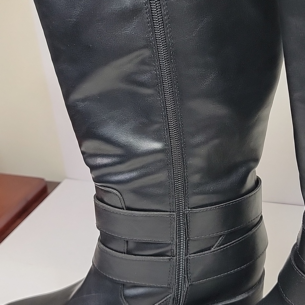 WILD PAIR NEW MOTO BOOTS BLACK - Picture 8 of 13